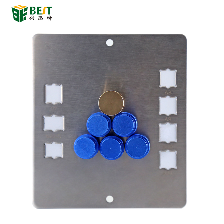 創(chuàng)意磁性卡具 磁性多功能維修夾具PCB電路主板手機(jī)主板固定磁性?shī)A具（帶IC凹槽）